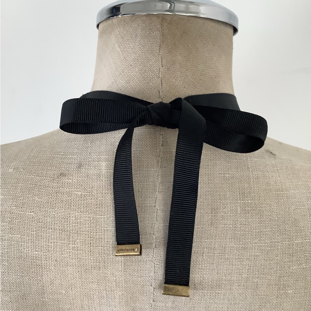 BaubleBar Silver Crystal Ribbon Statement Necklace - Picture 5 of 5